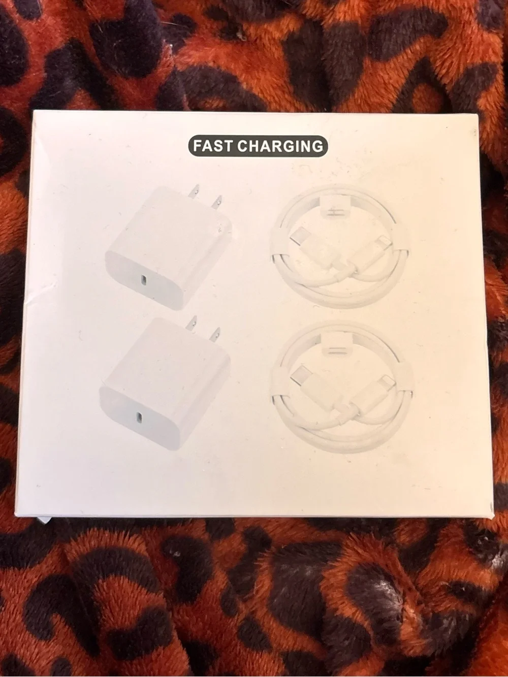Fast 20W USB-C Wall Charger and USB-C to Lightning Cable (White) - 2 Pack